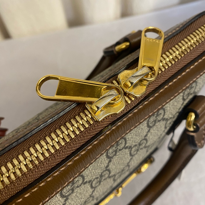 GUCCI古馳 Horsebit 1955 马衔扣百搭复古金貝殼包 小號-8