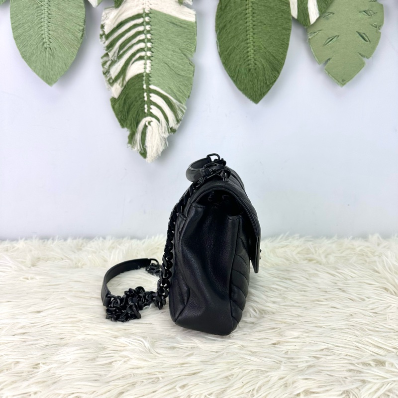 YSL So Black College 羊皮鏈條包 Medium Size-3
