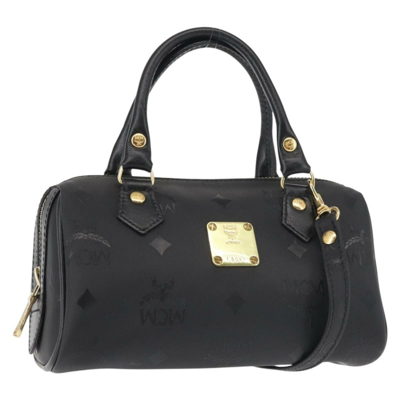 【日本直送】MCM Vicetos 標誌手提包 PVC 兩用款 黑金色 正品 gh828-0