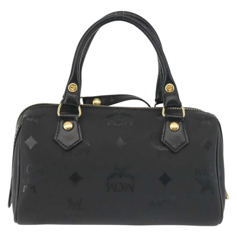 【日本直送】MCM Vicetos 標誌手提包 PVC 兩用款 黑金色 正品 gh828-1