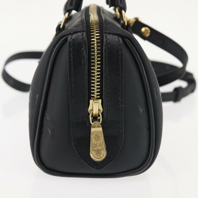 【日本直送】MCM Vicetos 標誌手提包 PVC 兩用款 黑金色 正品 gh828-3