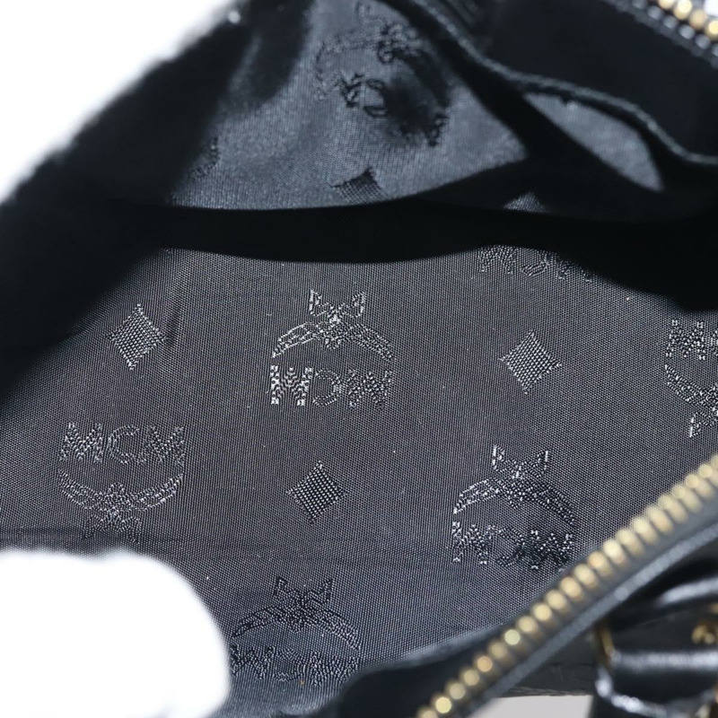 【日本直送】MCM Vicetos 標誌手提包 PVC 兩用款 黑金色 正品 gh828-10