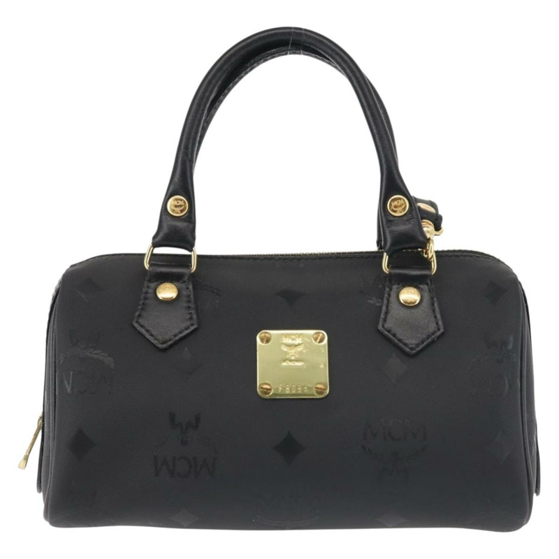 【日本直送】MCM Vicetos 標誌手提包 PVC 兩用款 黑金色 正品 gh828-12