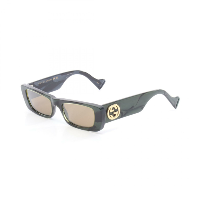 GUCCI 太陽眼鏡 GG0516S014 塑膠 綠色 全新 女士-1