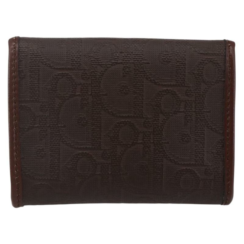 【日本直送】Christian Dior Trotter 帆布零錢包 PVC 棕色 正品 ac3879-1