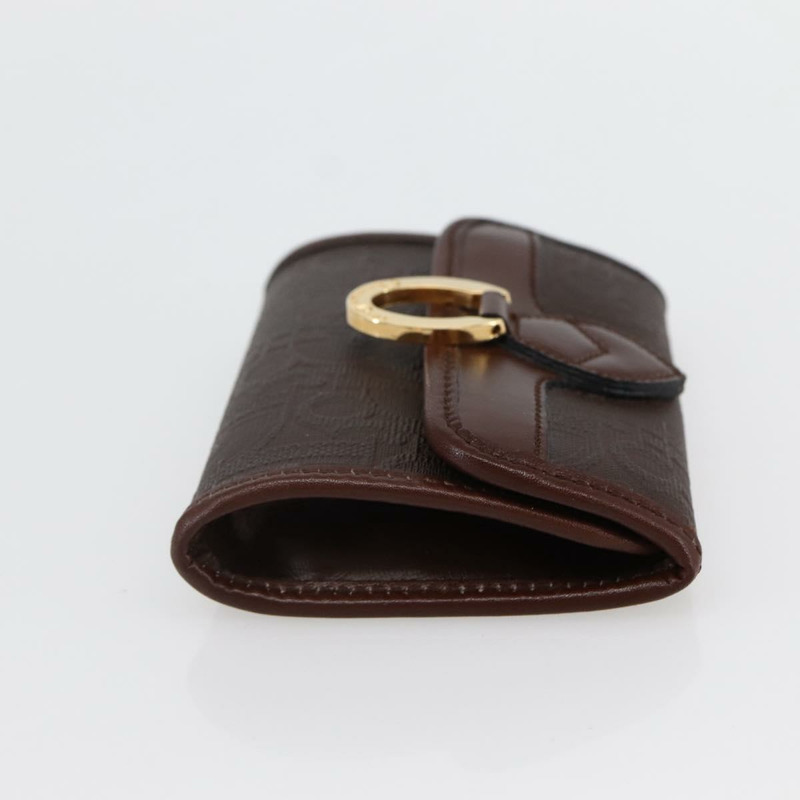 【日本直送】Christian Dior Trotter 帆布零錢包 PVC 棕色 正品 ac3879-3