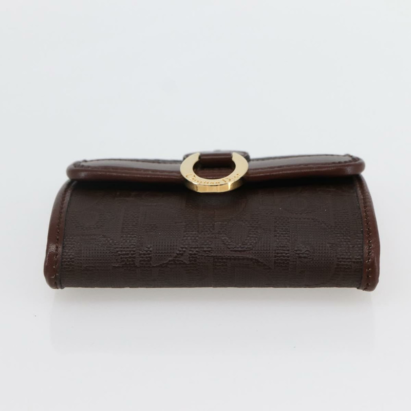 【日本直送】Christian Dior Trotter 帆布零錢包 PVC 棕色 正品 ac3879-5