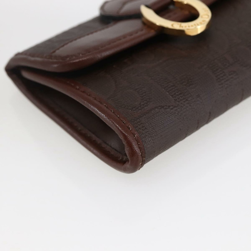 【日本直送】Christian Dior Trotter 帆布零錢包 PVC 棕色 正品 ac3879-13