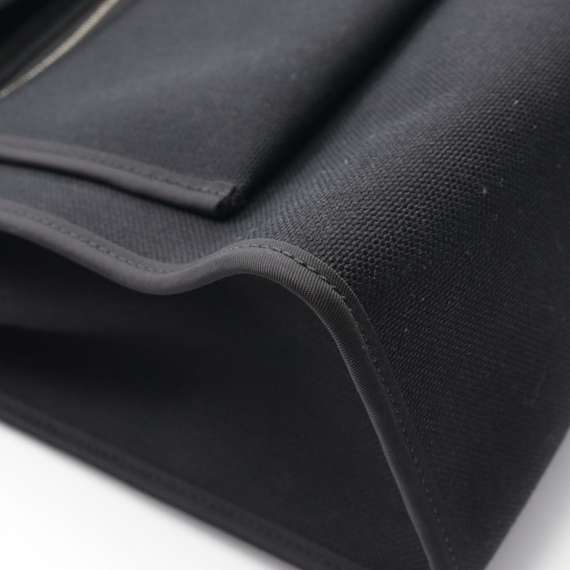 HERMES Herbag Zip PM 托特包手提包 Toile 軍用 Vache 獵人包黑色二手 SHW D-5