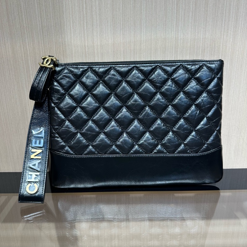 CHANEL/香奈儿菱格流浪手拿包-10