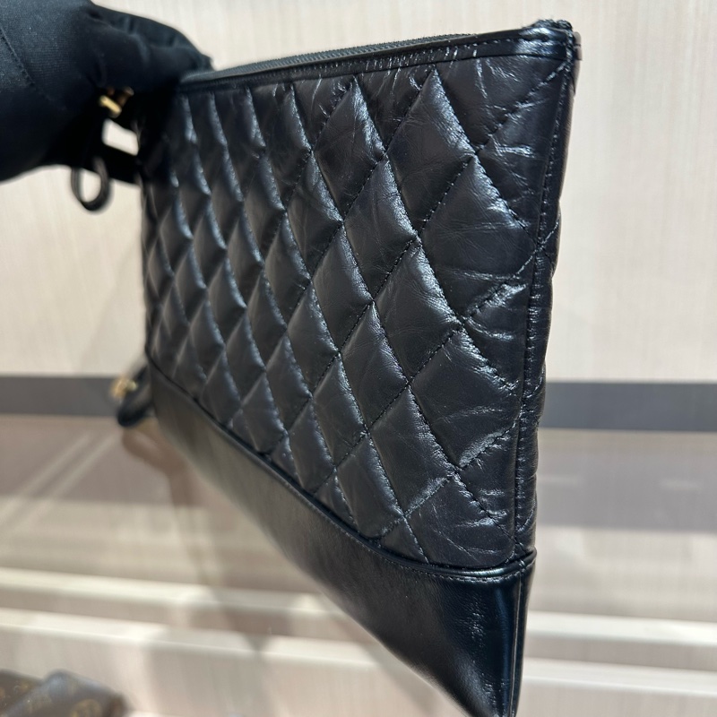 CHANEL/香奈儿菱格流浪手拿包-12