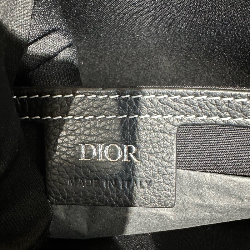 DIOR迪奥 标志铝扣翻盖开合 马鞍手拿包-14