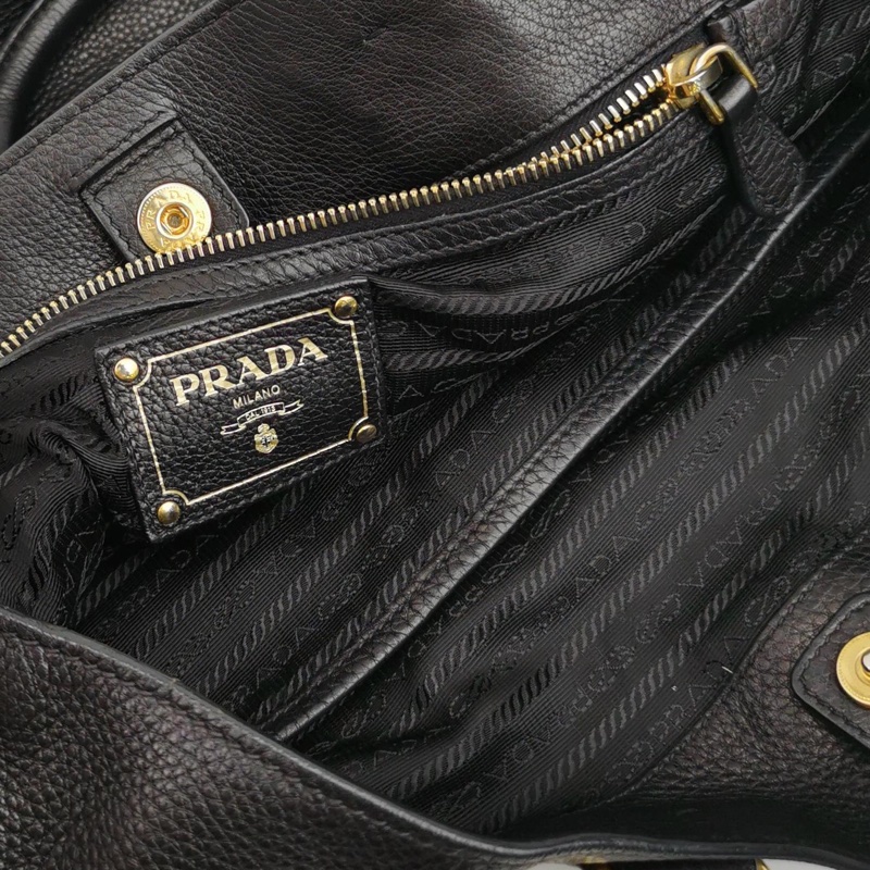 Prada  托特手提單肩斜挎包牛皮 尺寸約35x36-6