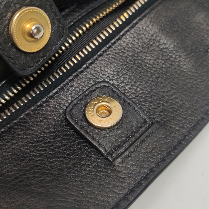 Prada  托特手提單肩斜挎包牛皮 尺寸約35x36-9