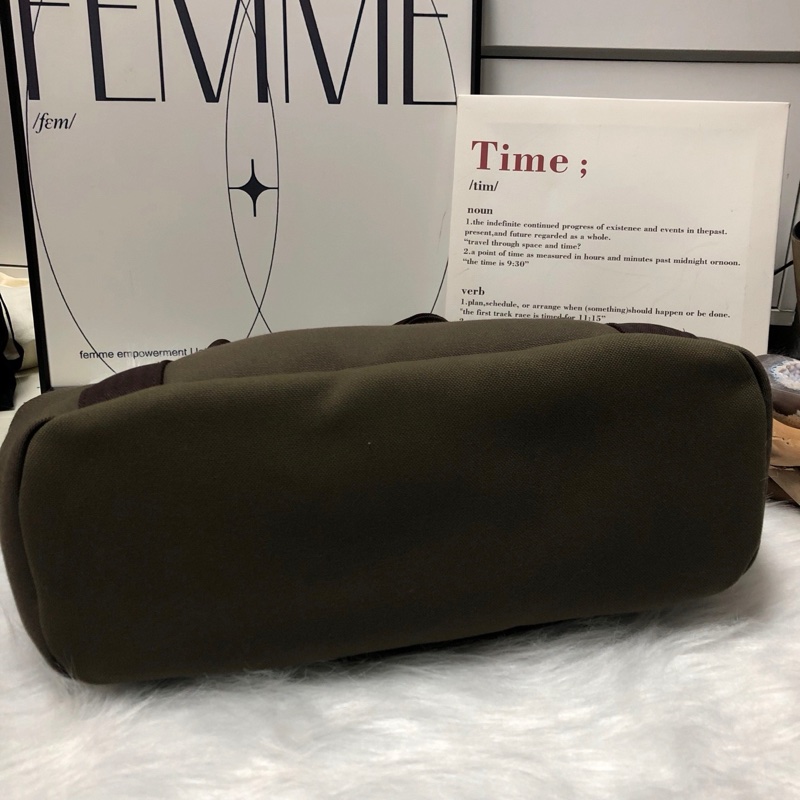 Hermes 軍綠色手提包 A刻-4
