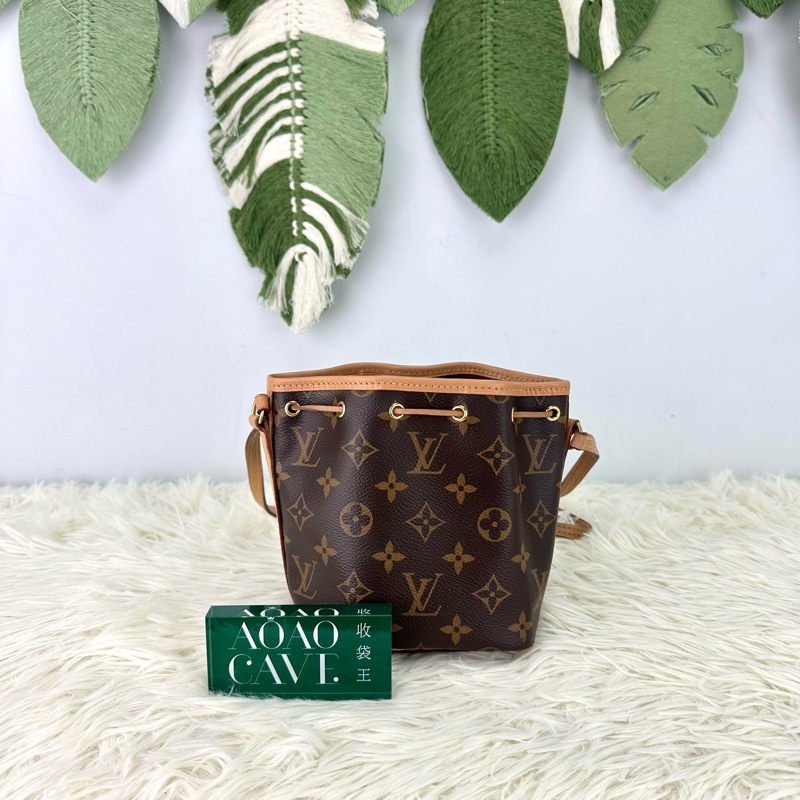 LV Nano Noe經典老花小水桶包-4
