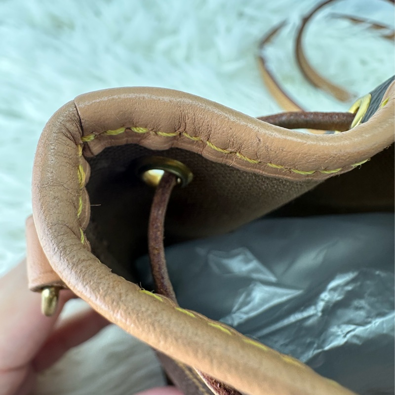 LV Nano Noe經典老花小水桶包-8