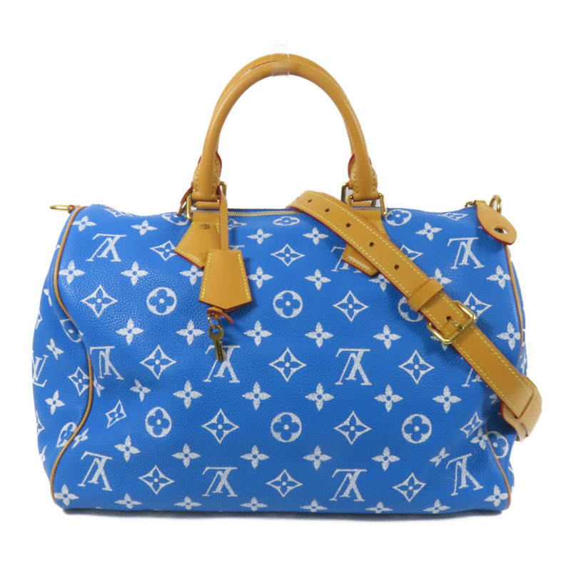 LOUIS VUITTON Monogram Calf Speedy P9 Bandouliere 40金扣手挽肩背兩用袋-0