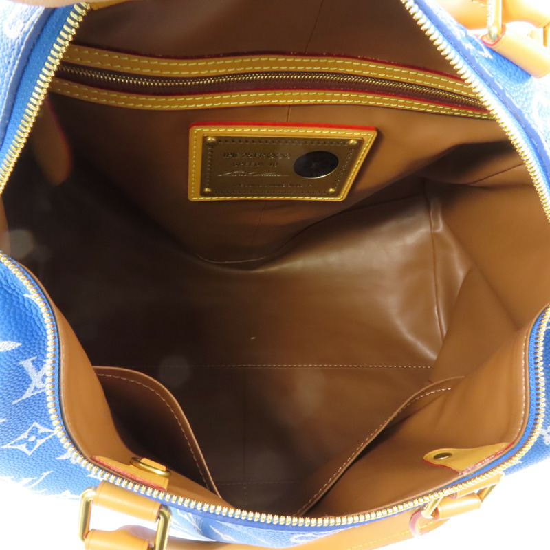 LOUIS VUITTON Monogram Calf Speedy P9 Bandouliere 40金扣手挽肩背兩用袋-4