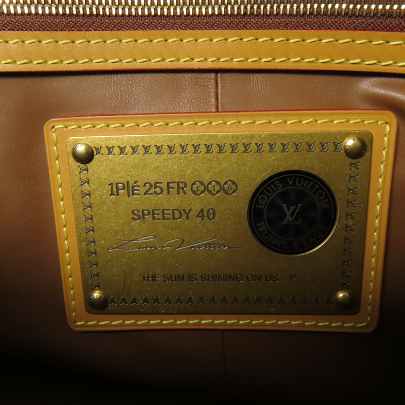 LOUIS VUITTON Monogram Calf Speedy P9 Bandouliere 40金扣手挽肩背兩用袋-5