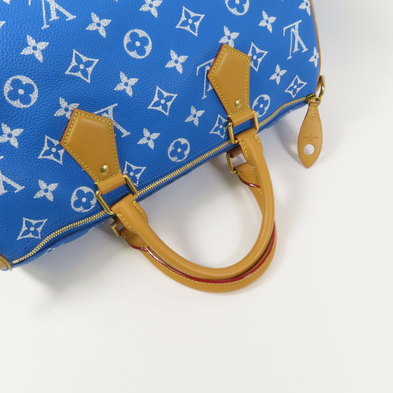 LOUIS VUITTON Monogram Calf Speedy P9 Bandouliere 40金扣手挽肩背兩用袋-6