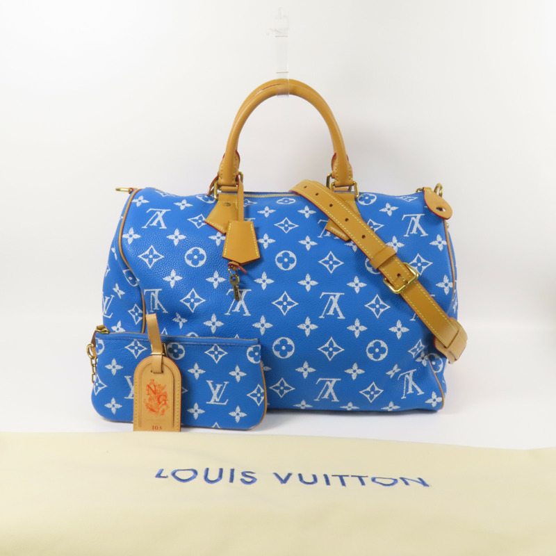 LOUIS VUITTON Monogram Calf Speedy P9 Bandouliere 40金扣手挽肩背兩用袋-15