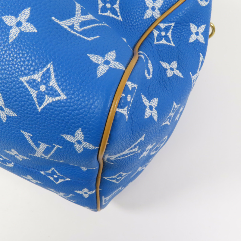 LOUIS VUITTON Monogram Calf Speedy P9 Bandouliere 40金扣手挽肩背兩用袋-17