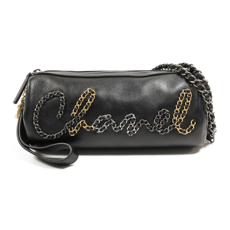 CHANEL 牛皮皮革Chain Shoulder Bag鏈帶肩背袋-0