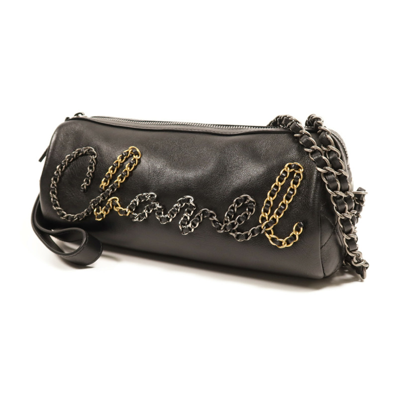 CHANEL 牛皮皮革Chain Shoulder Bag鏈帶肩背袋-2