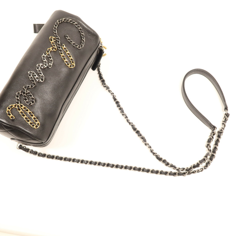 CHANEL 牛皮皮革Chain Shoulder Bag鏈帶肩背袋-7