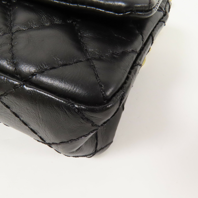 CHANEL 牛皮皮革2.55 Waist Bag金扣腰包-12