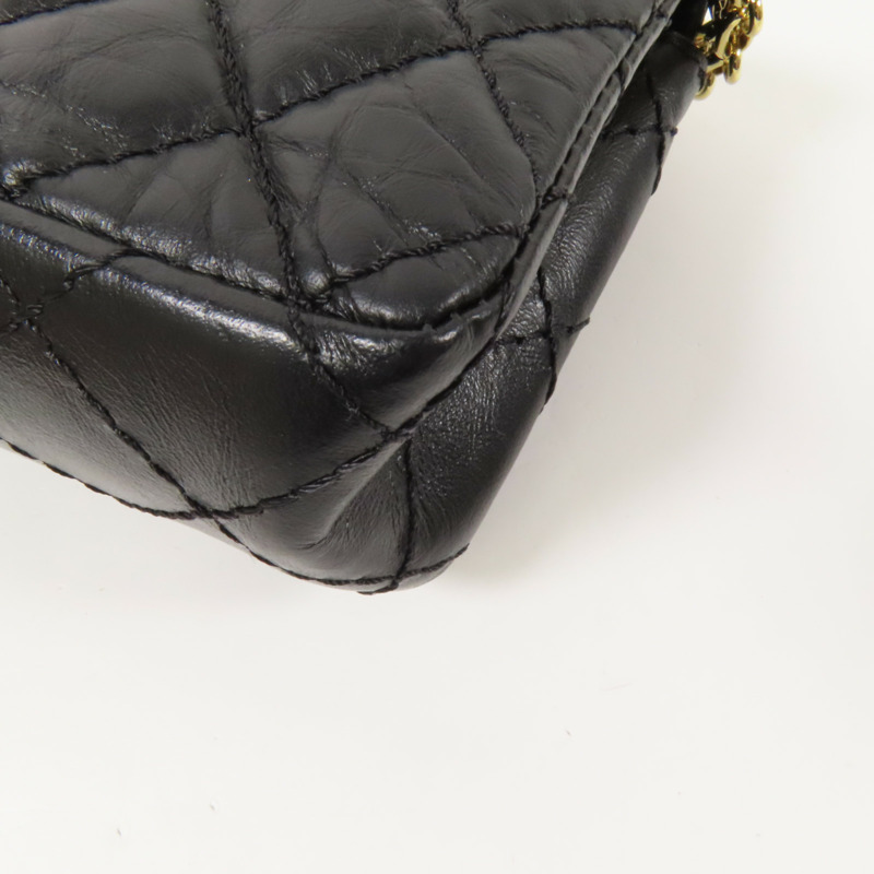 CHANEL 牛皮皮革2.55 Waist Bag金扣腰包-13