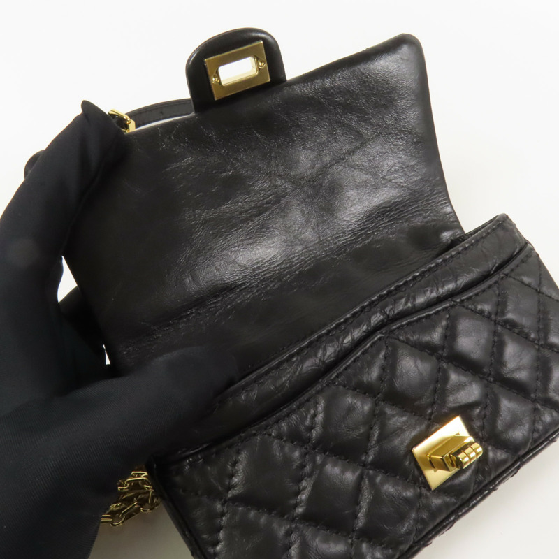 CHANEL 牛皮皮革2.55 Waist Bag金扣腰包-15