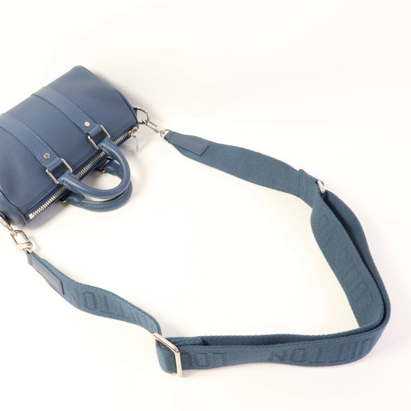 LOUIS VUITTON Aerogram Keepall XS銀扣手挽肩背兩用袋-4