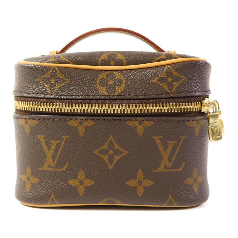 LOUIS VUITTON Monogram Nice Nano金扣化妝袋-0