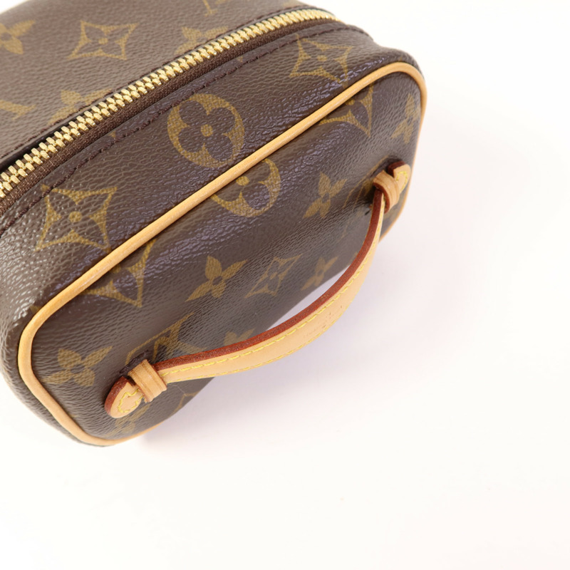 LOUIS VUITTON Monogram Nice Nano金扣化妝袋-4