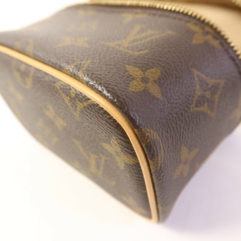 LOUIS VUITTON Monogram Nice Nano金扣化妝袋-9