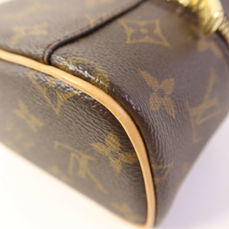 LOUIS VUITTON Monogram Nice Nano金扣化妝袋-11