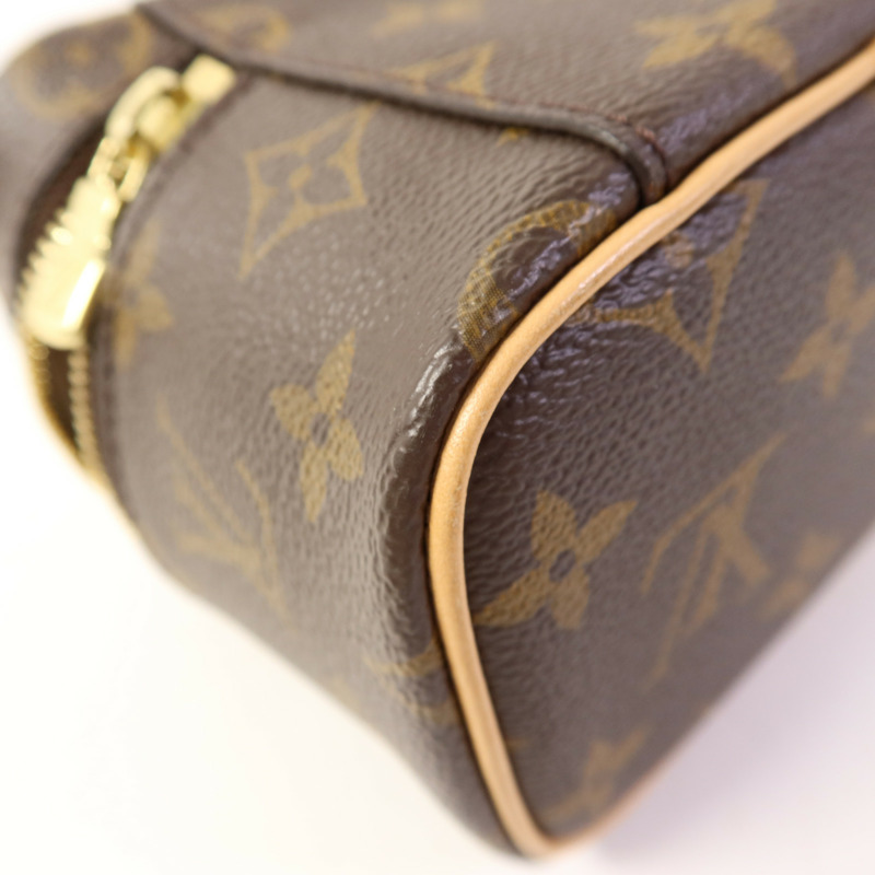 LOUIS VUITTON Monogram Nice Nano金扣化妝袋-12