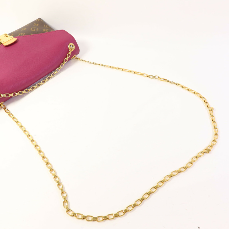 LOUIS VUITTON Monogram Pallas Chain金扣鏈帶肩背袋-4