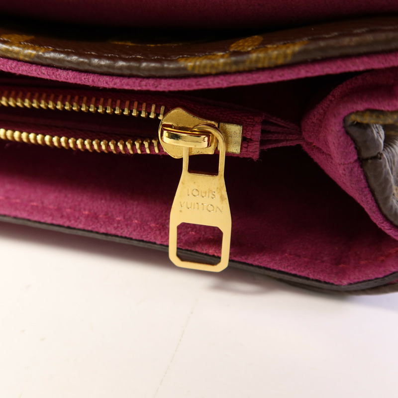 LOUIS VUITTON Monogram Pallas Chain金扣鏈帶肩背袋-10
