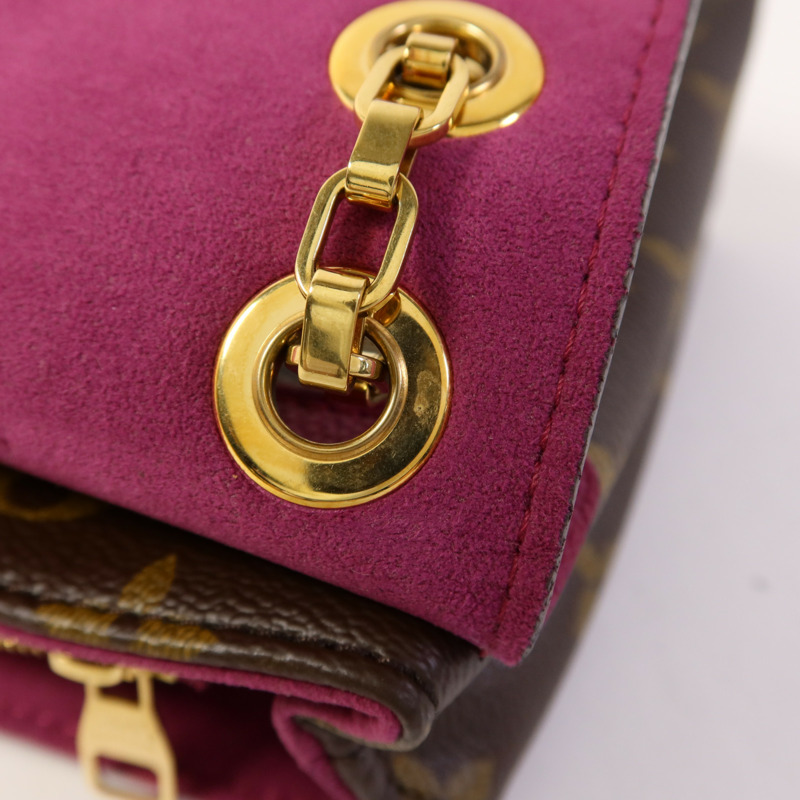 LOUIS VUITTON Monogram Pallas Chain金扣鏈帶肩背袋-11