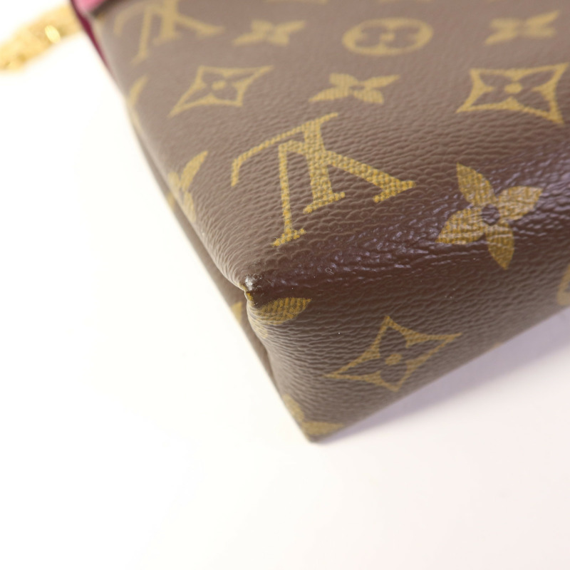LOUIS VUITTON Monogram Pallas Chain金扣鏈帶肩背袋-17
