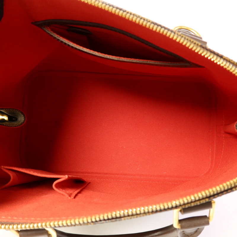 LOUIS VUITTON Damier Alma金扣手挽袋-5