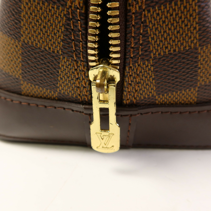 LOUIS VUITTON Damier Alma金扣手挽袋-9