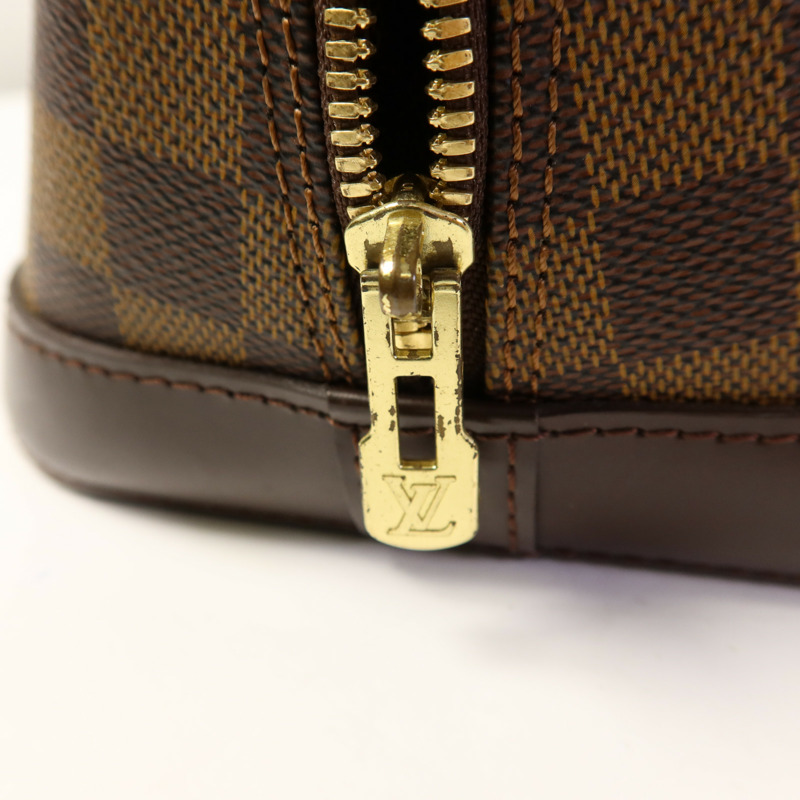 LOUIS VUITTON Damier Alma金扣手挽袋-11