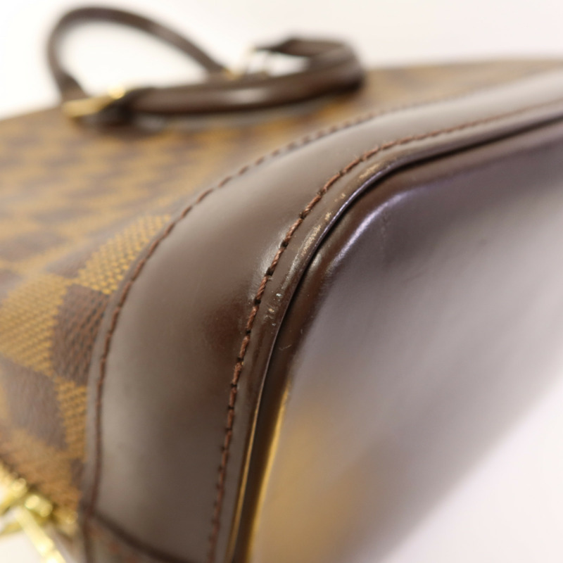 LOUIS VUITTON Damier Alma金扣手挽袋-13