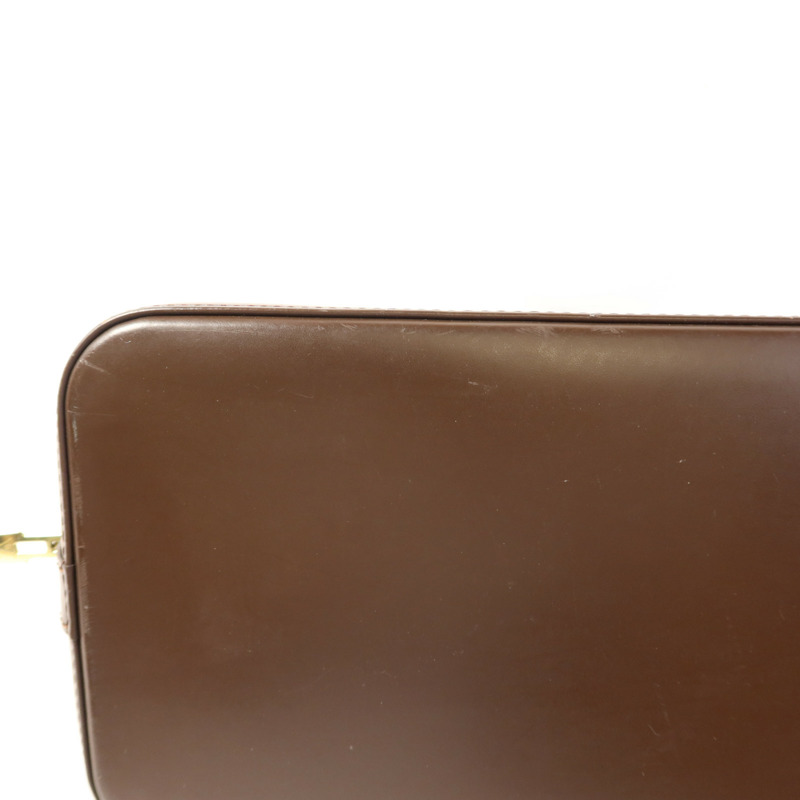 LOUIS VUITTON Damier Alma金扣手挽袋-16