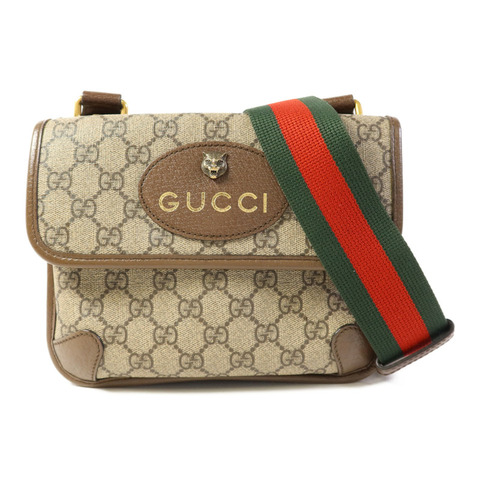 GUCCI 塗層帆布Neo Small GG Supreme金扣肩背袋