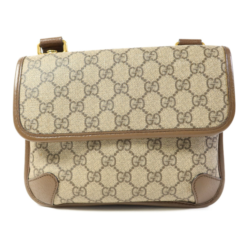 GUCCI 塗層帆布Neo Small GG Supreme金扣肩背袋-1